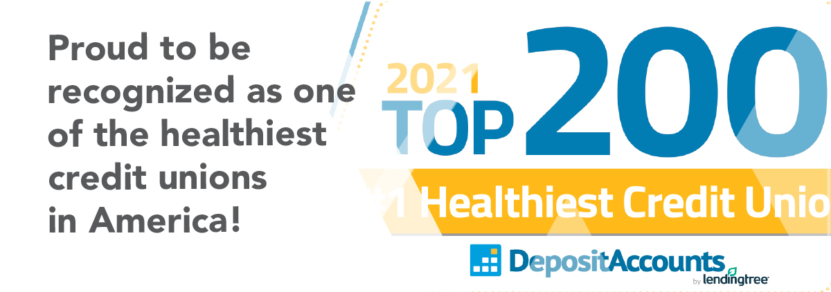 Image announcing F&A named among the top 200 healthiest credit unions in USA