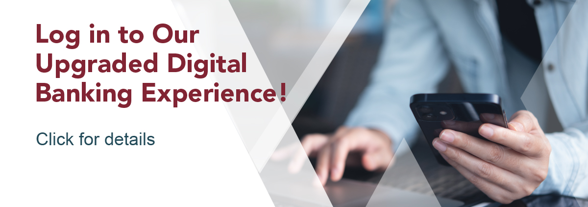 Image announcing digital banking is live